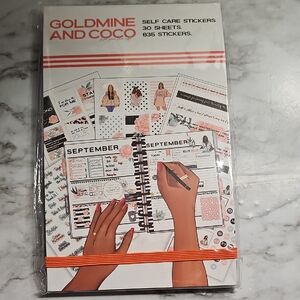 Goldmine and Coco Self Care Stickers